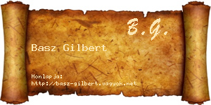 Basz Gilbert névjegykártya